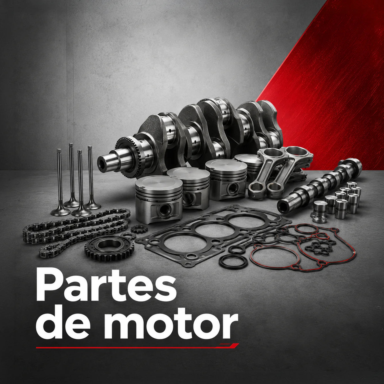 Partes de motor automotriz